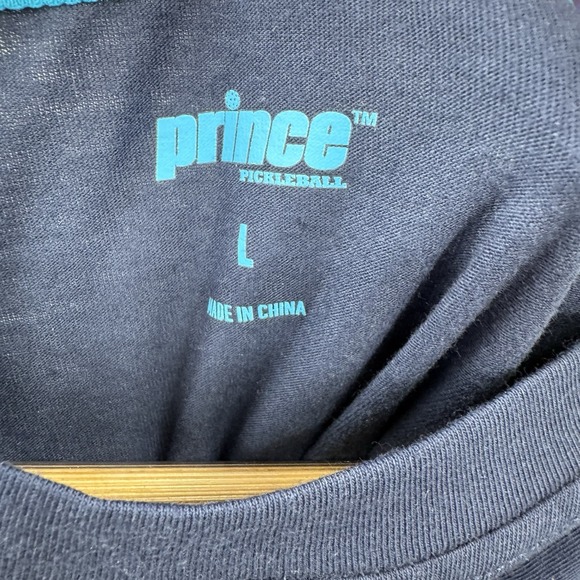 Prince Pickleball T-Shirt Mens L Unisex Navy Blue Short Sleeve Crewneck Athletic - Picture 3 of 7